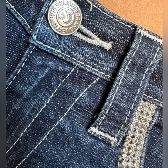 True Religion slim straight jeans with rhinestones - Picture 3 of 9